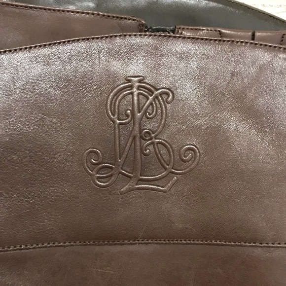 Ralph Lauren Madisen Monogram Leather Riding Boot - Picture 7 of 16